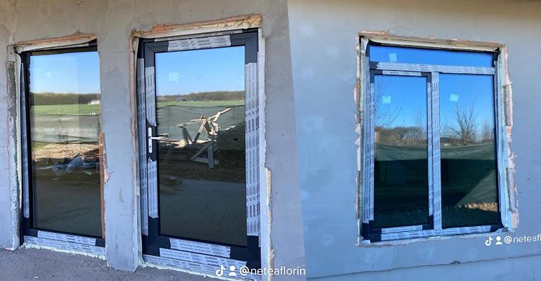 montaj tâmplărie cu profil PVC